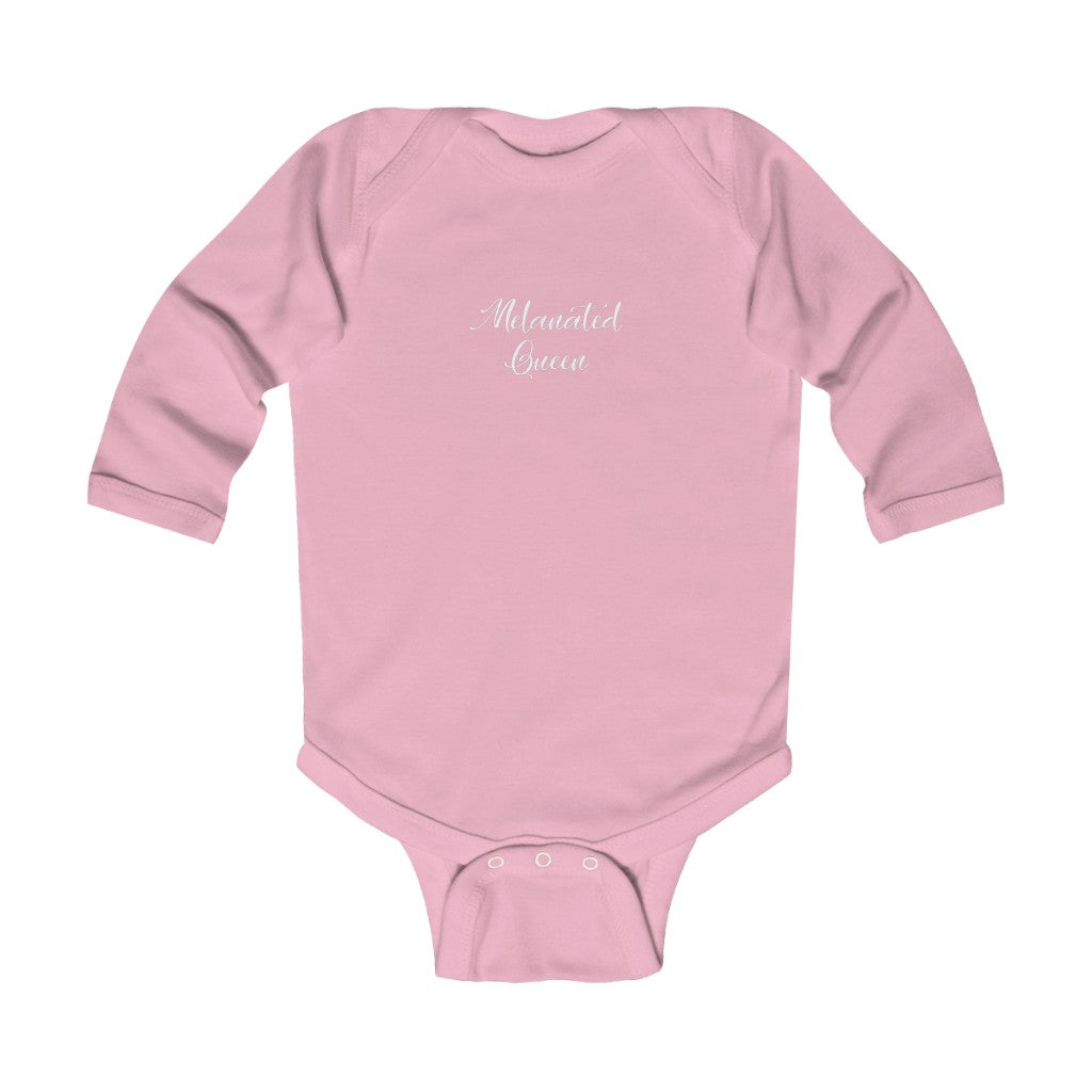 "Melanated Queen" Infant Long Sleeve Bodysuit