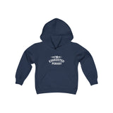 "I'm Exhausted Period" Youth Heavy Blend Hooded Sweatshirt