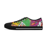 'Basquiat/Warhol Tribute" Women's Low Top Sneakers