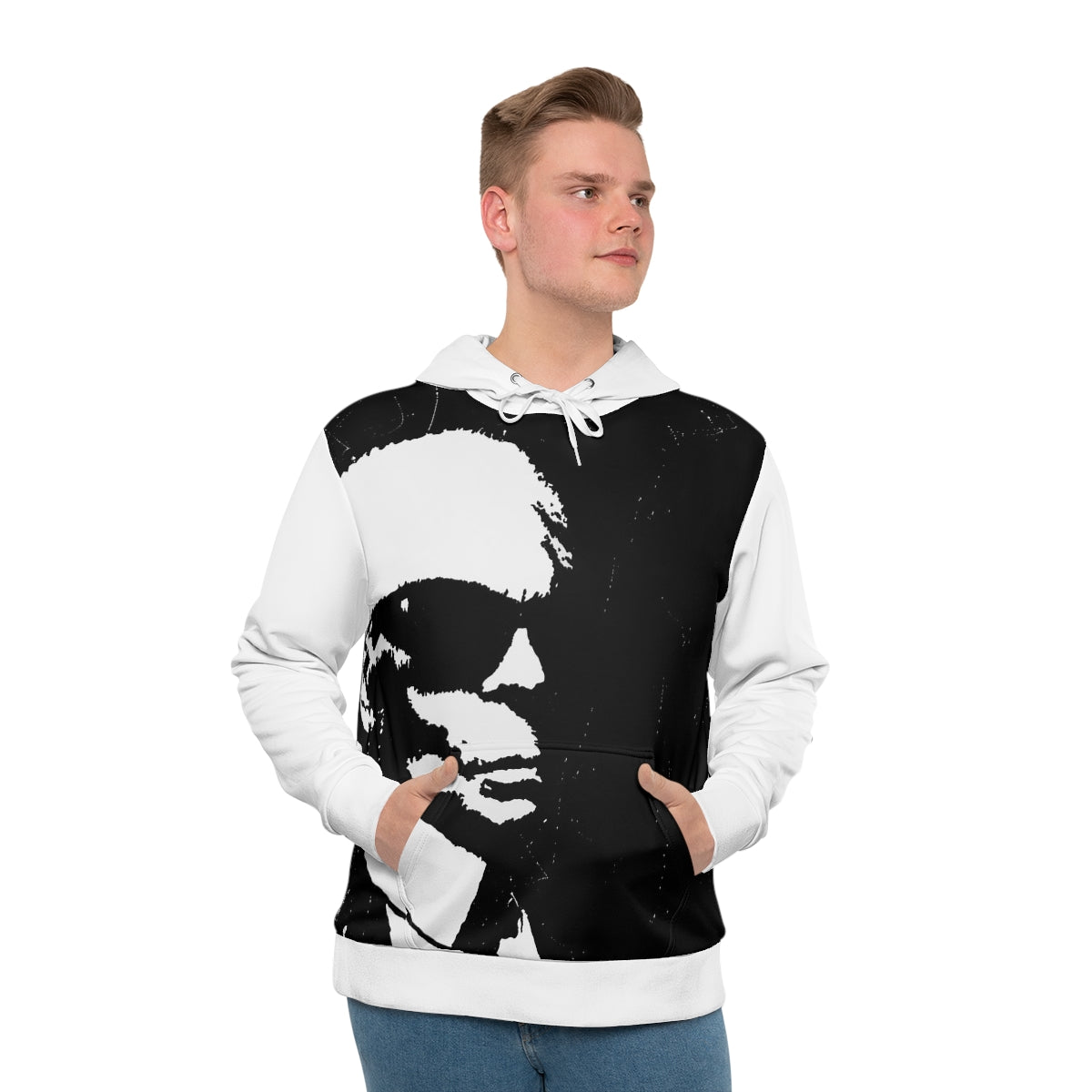 "Label Whore" Men's All-Over-Print Hoodie