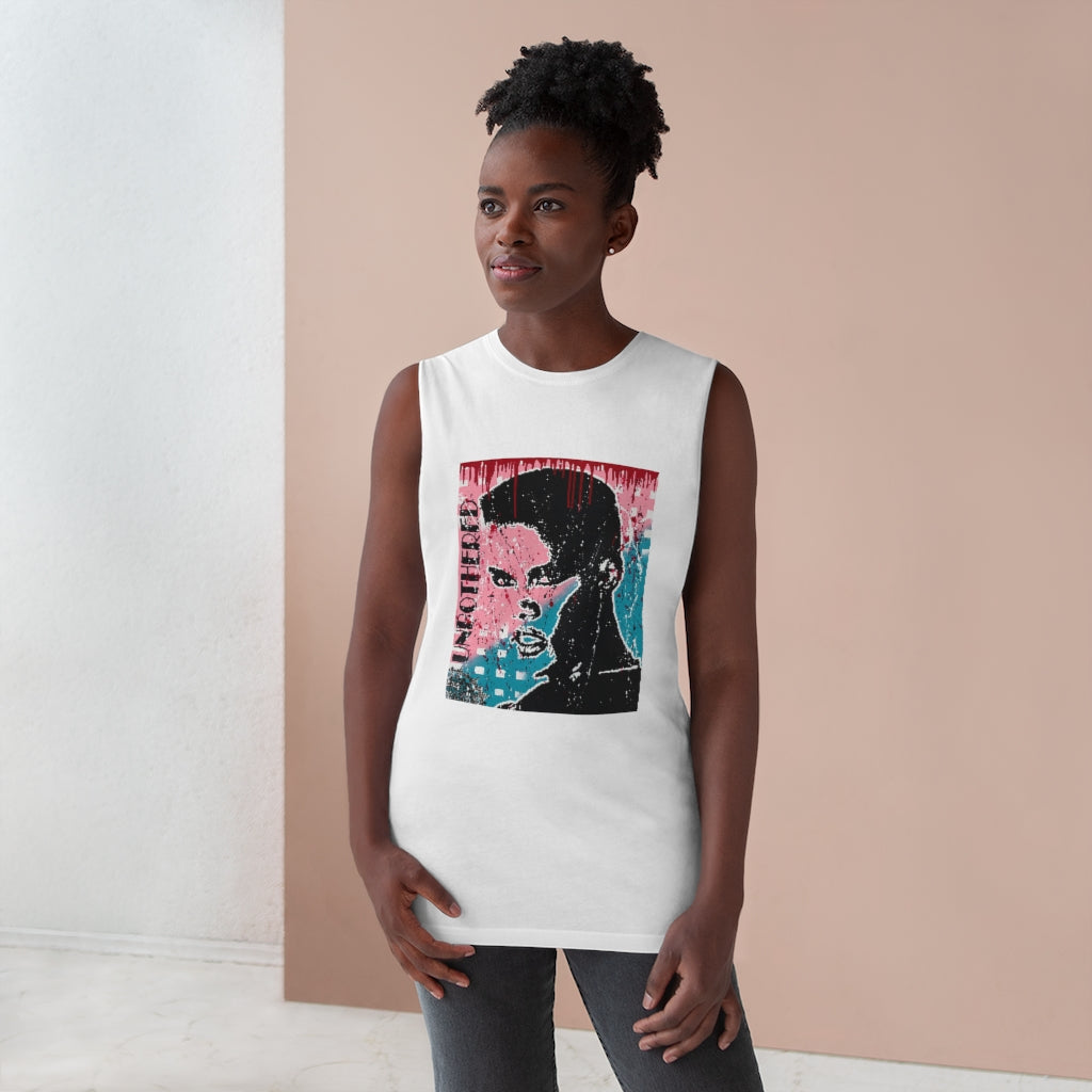 "Unbothered" Unisex Barnard Tank
