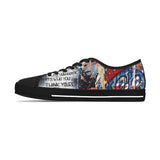 'Basquiat/Warhol Tribute" Women's Low Top Sneakers