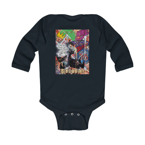 "Basquiat/Warhol Tribute" Infant Long Sleeve Bodysuit