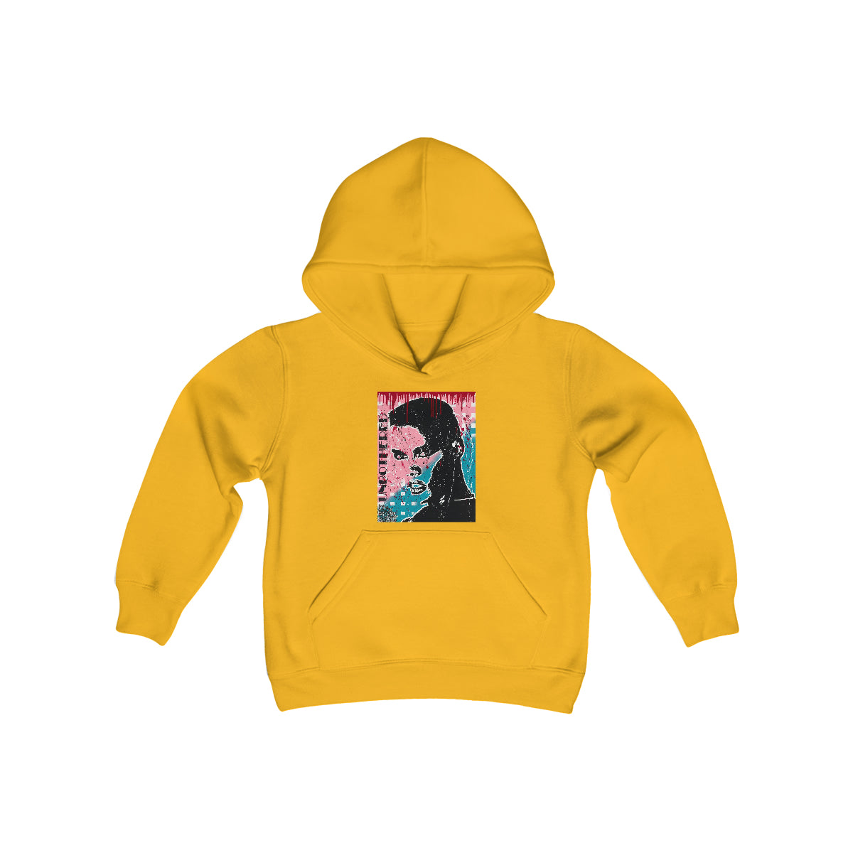"Unbothered-Inspired By Grace Jones" Youth Heavy Blend Hooded Sweatshirt