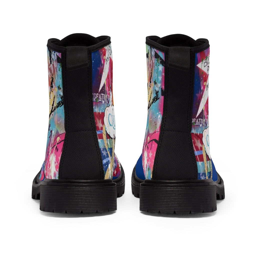 "Find Your Inner Queen" Men's Canvas Boots