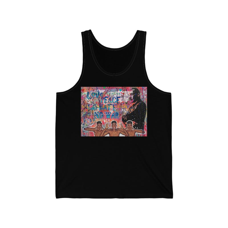 "No Hate Just Love" Unisex Jersey Tank