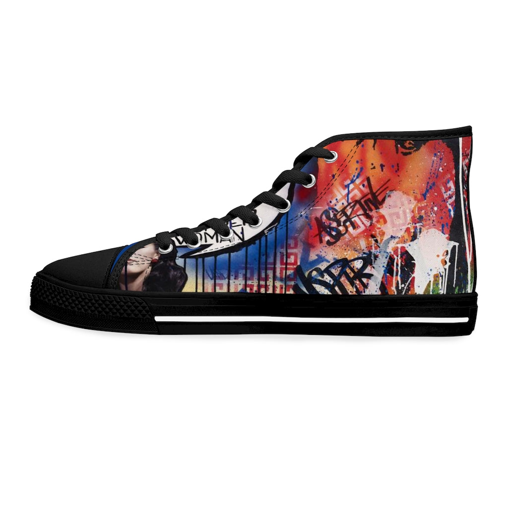 "Dare To Be Different" Women's High Top Sneakers
