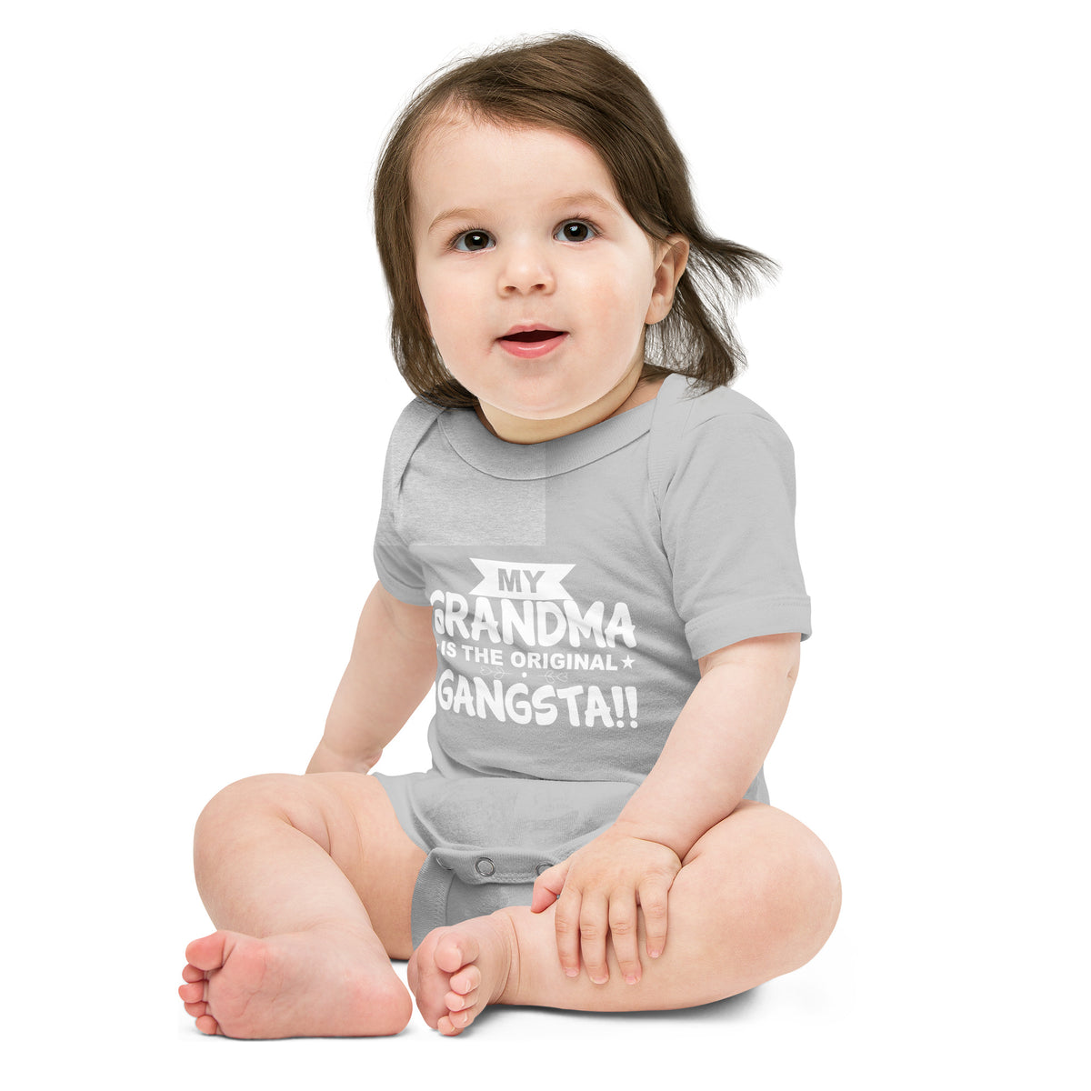 "My Grandma Is ..." Baby short sleeve one piece