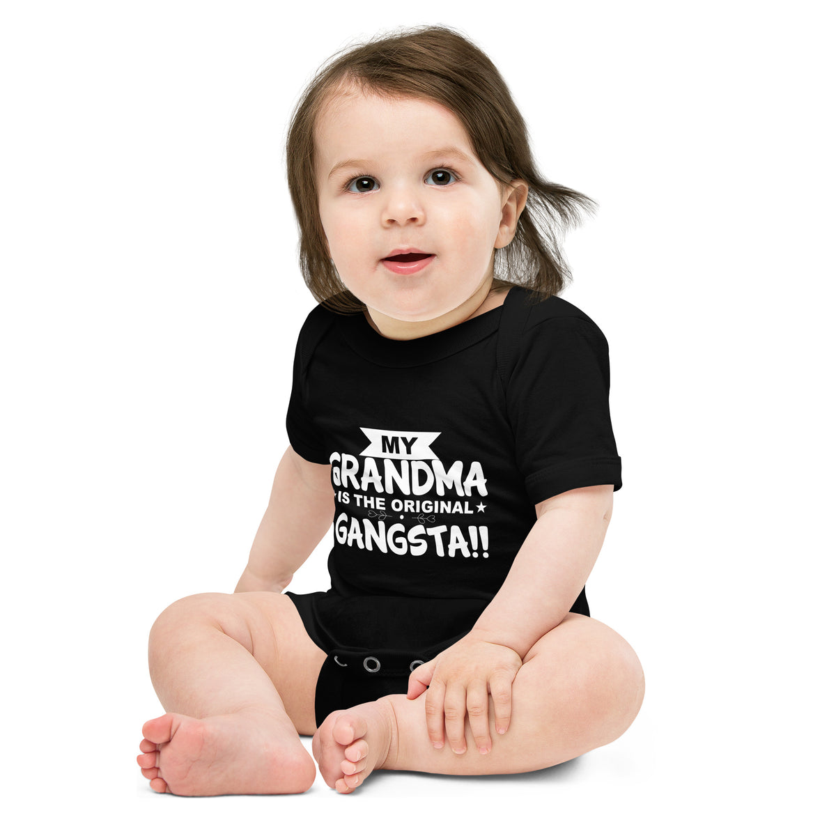 "My Grandma Is ..." Baby short sleeve one piece