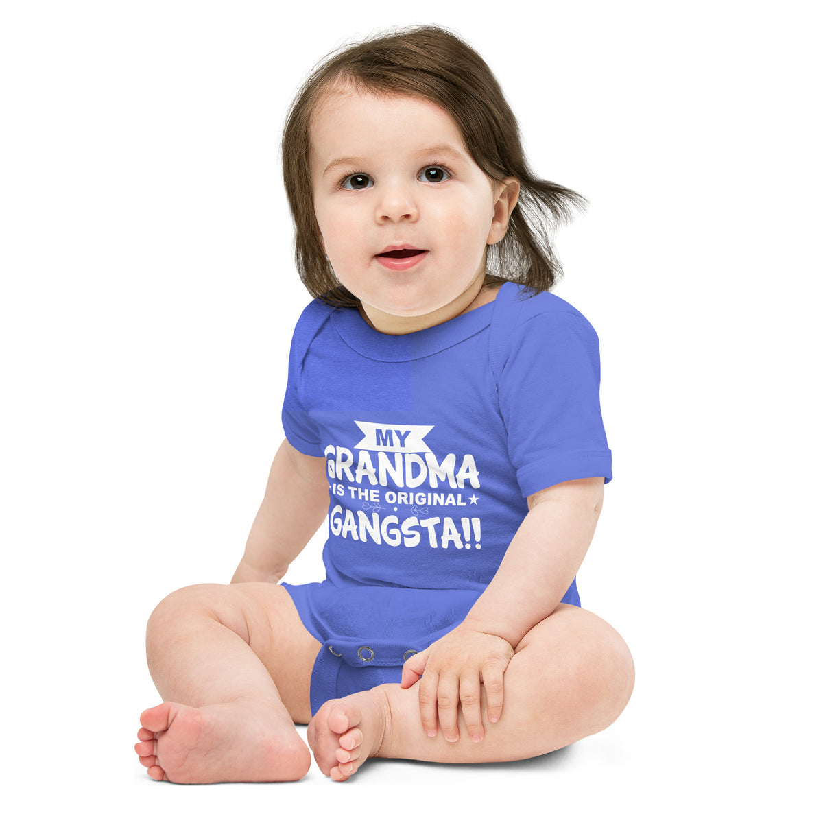 "My Grandma Is ..." Baby short sleeve one piece