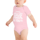 " I Know What My Uncle..." Baby short sleeve one piece