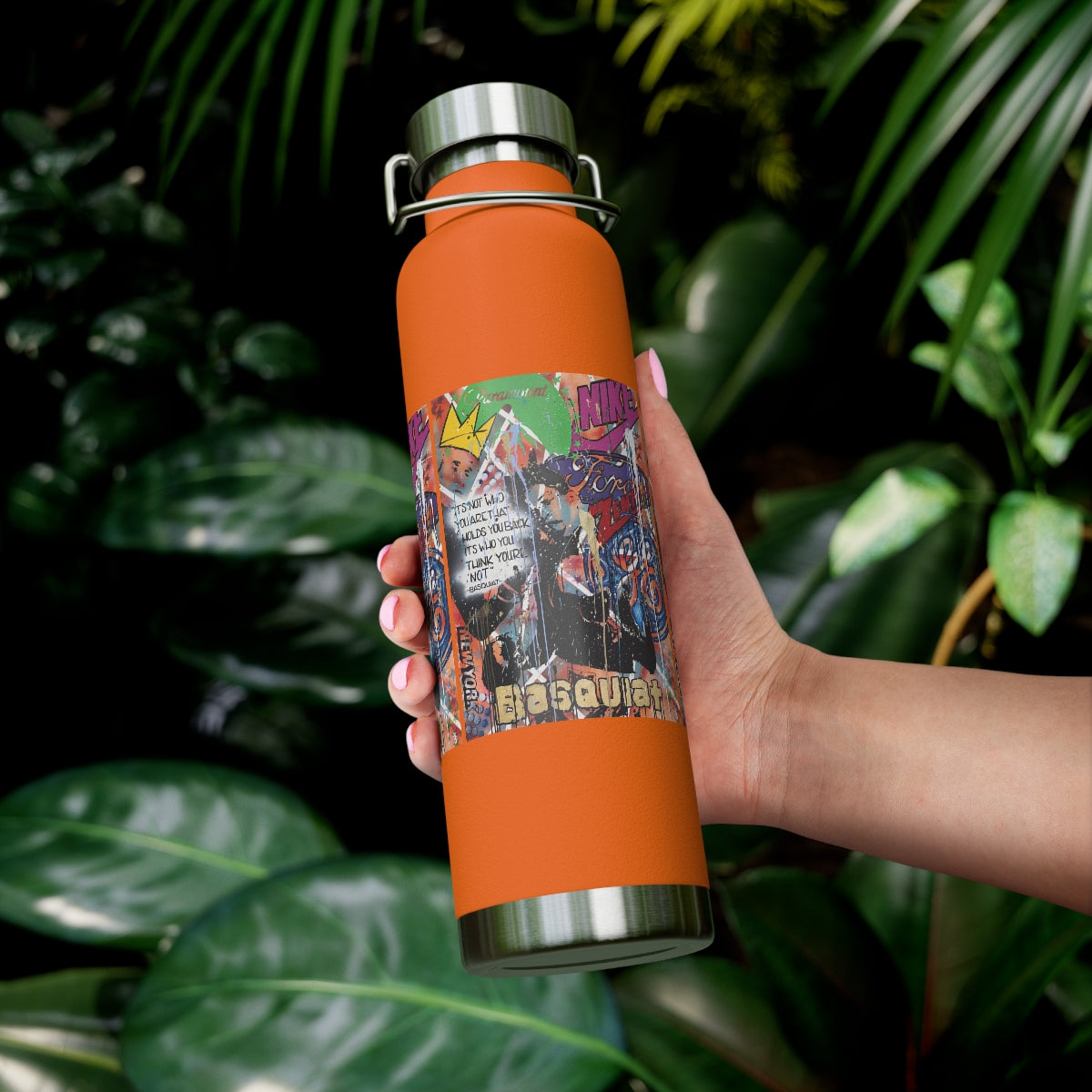 "Basquiat/Warhol Tribute" Copper Vacuum Insulated Bottle, 22oz