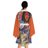 "Dare To Be Different" Long Sleeve Kimono Robe