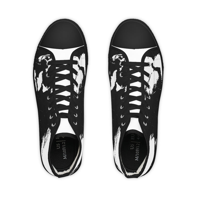 "Label Whore Inspired By Karl Lagerfeld" Men's High Top Sneakers