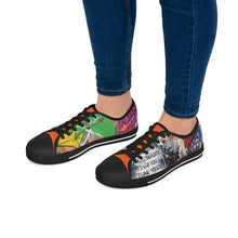 Load image into Gallery viewer, 'Basquiat/Warhol Tribute" Women's Low Top Sneakers