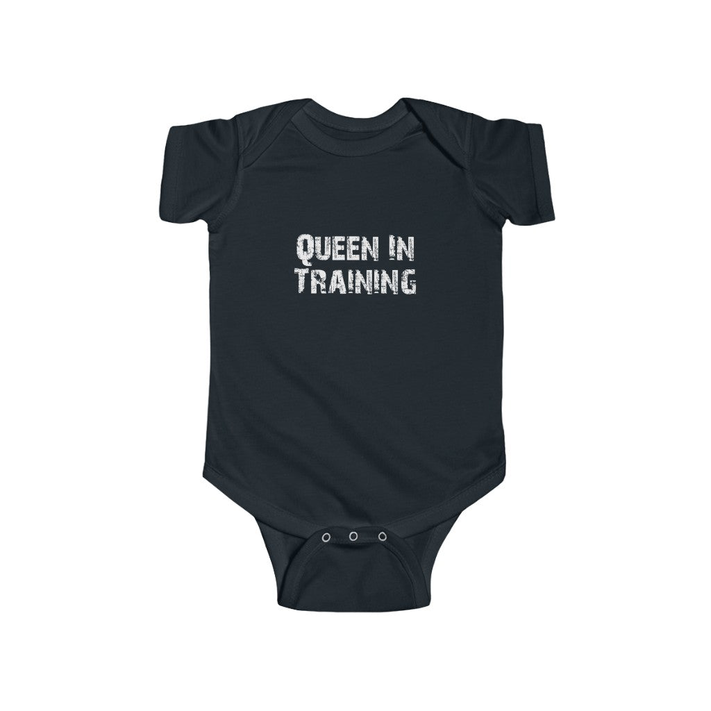 "Queen In Training" Infant Fine Jersey Bodysuit