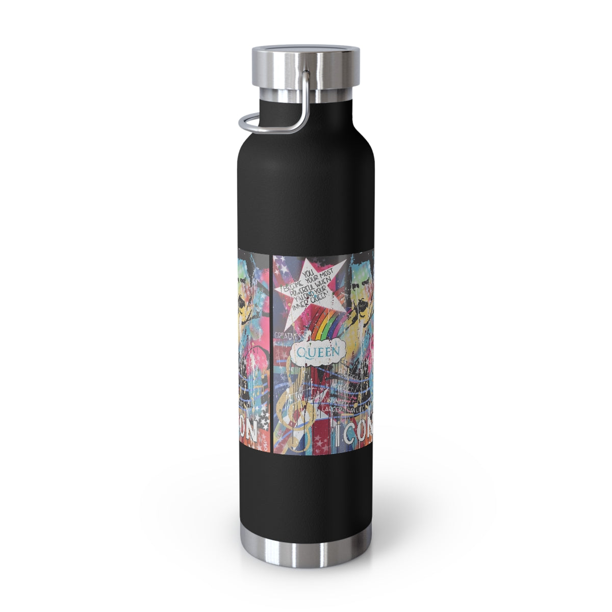 "Find Your Inner Queen- Inspired By Freddie Mercury" Copper Vacuum Insulated Bottle, 22oz