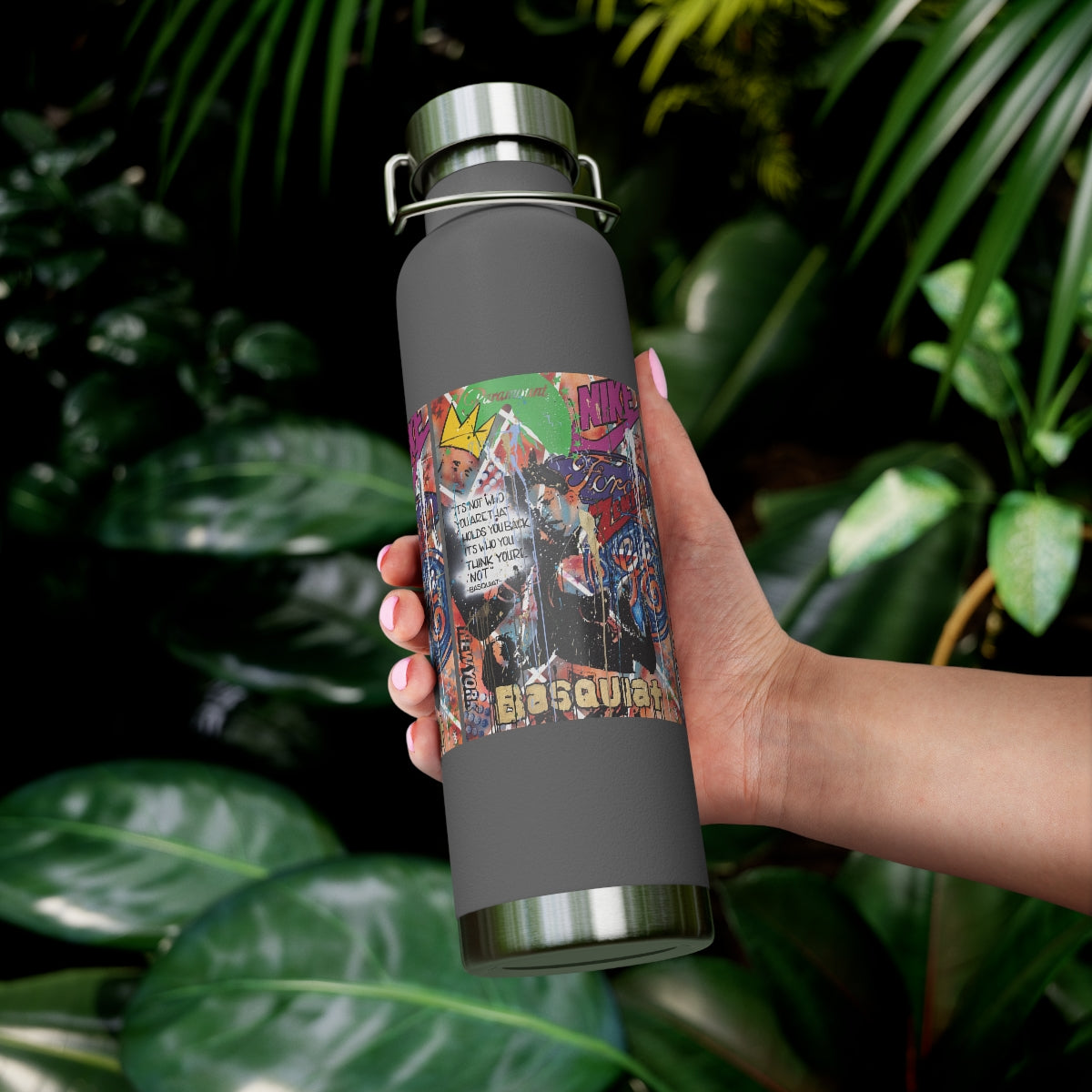 "Basquiat/Warhol Tribute" Copper Vacuum Insulated Bottle, 22oz