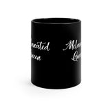 "Melanated Queen" 11oz Black Mug