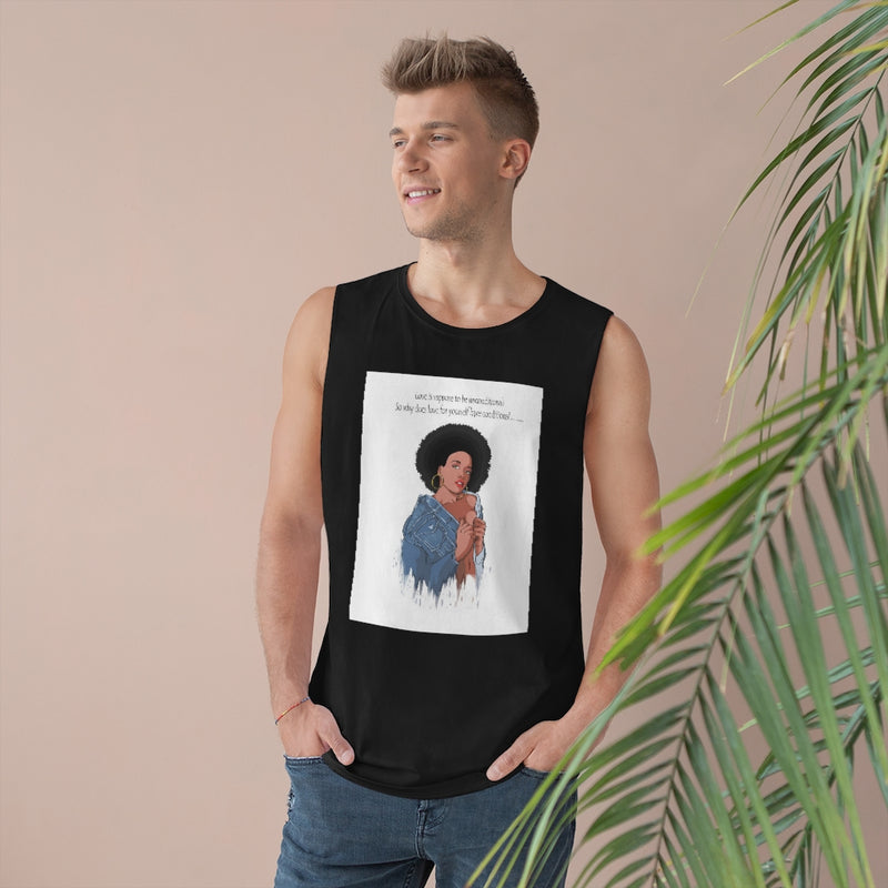 "Love Is Suppose......" Unisex Barnard Tank