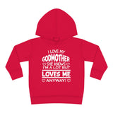 "I Love My Godmother...." Toddler Pullover Fleece Hoodie