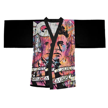 "Rebel With A Cause" Long Sleeve Kimono Robe