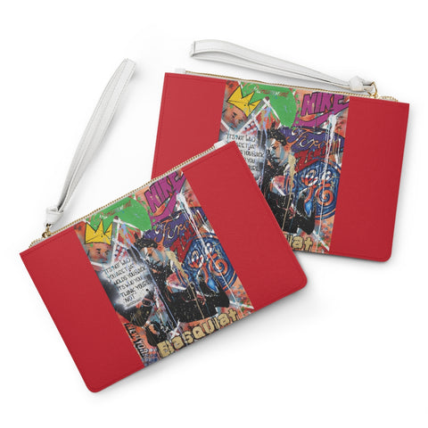"Basquiat/Warhol Tribute 2" Clutch Purse