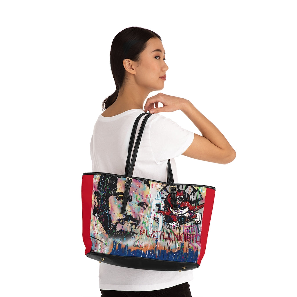 "Remember The North" PU Leather Shoulder Bag