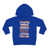 "My Blackness...." Toddler Pullover Fleece Hoodie