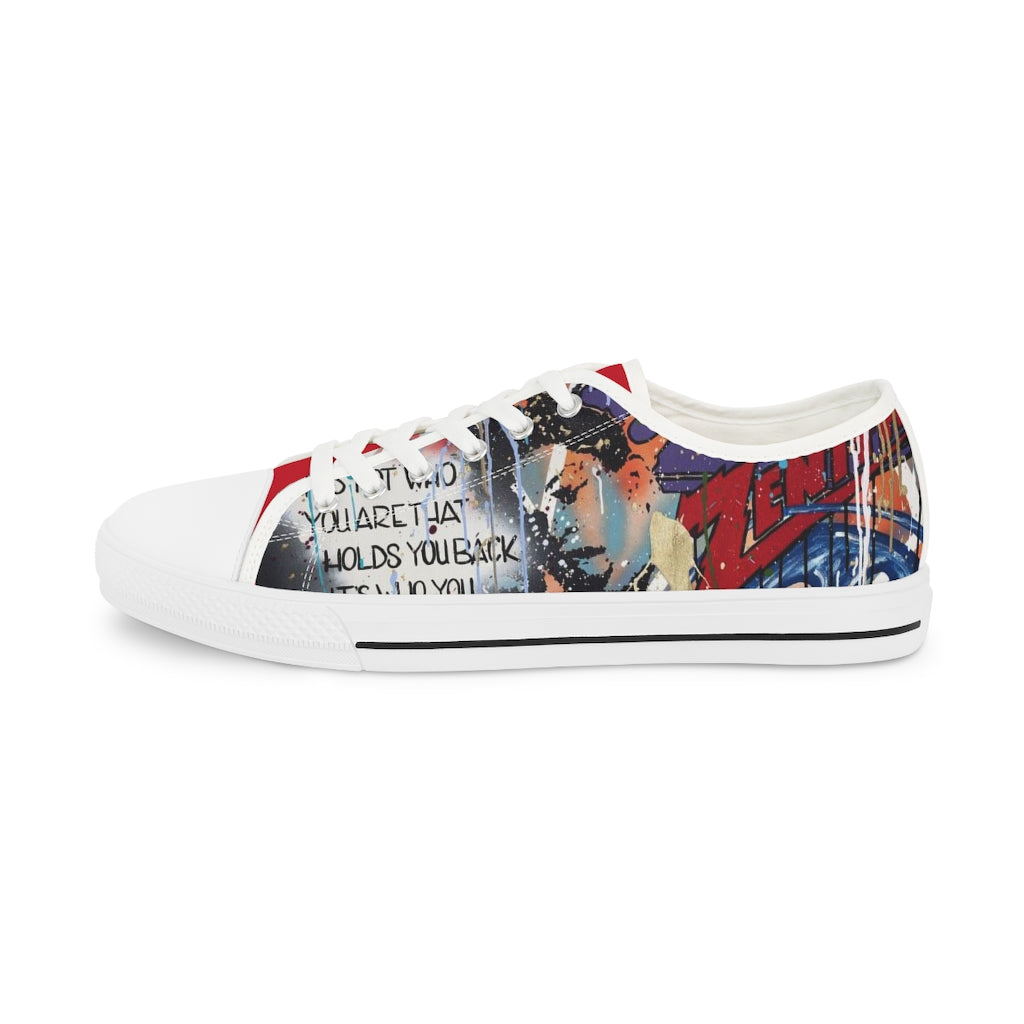 "Basquiat/Warhol Tribute" Men's Low Top Sneakers