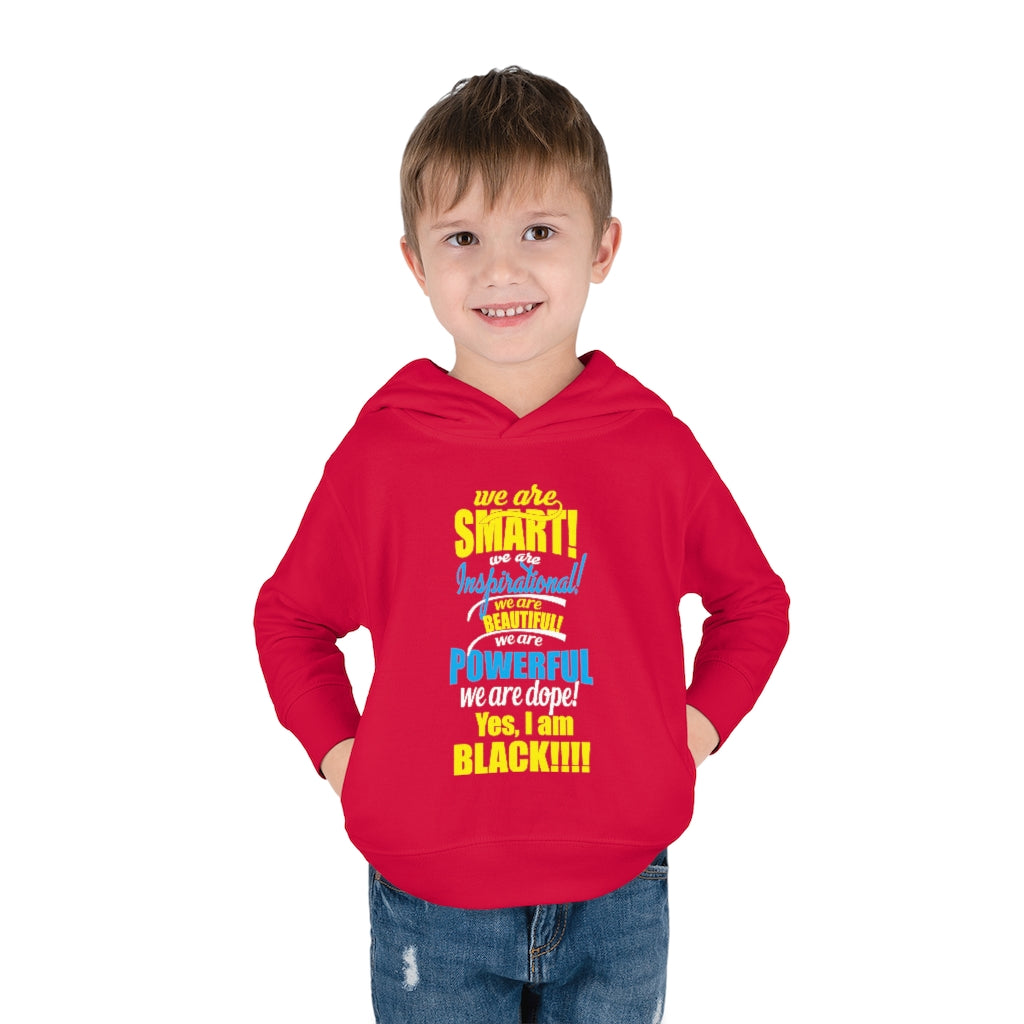 "We Are Smart...." Toddler Pullover Fleece Hoodie