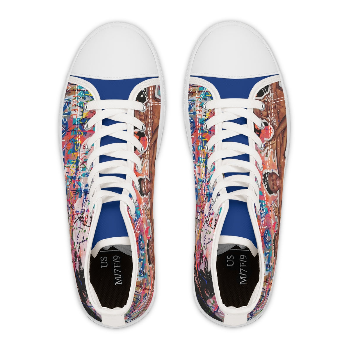 "No Hate Just Love" Women's High Top Sneakers