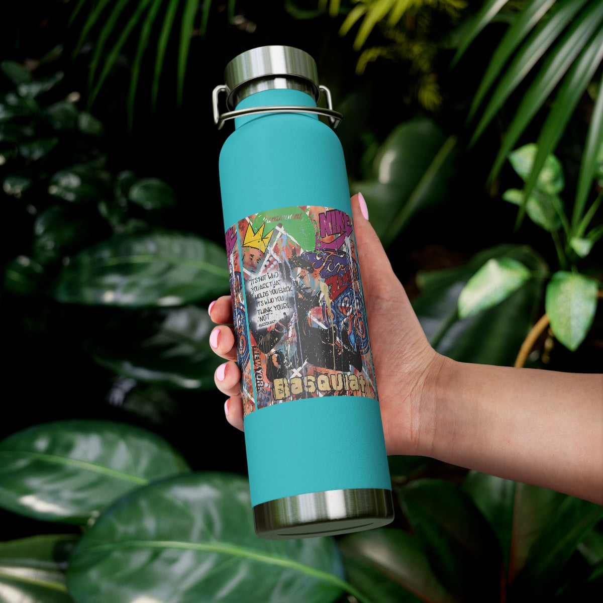 "Basquiat/Warhol Tribute" Copper Vacuum Insulated Bottle, 22oz