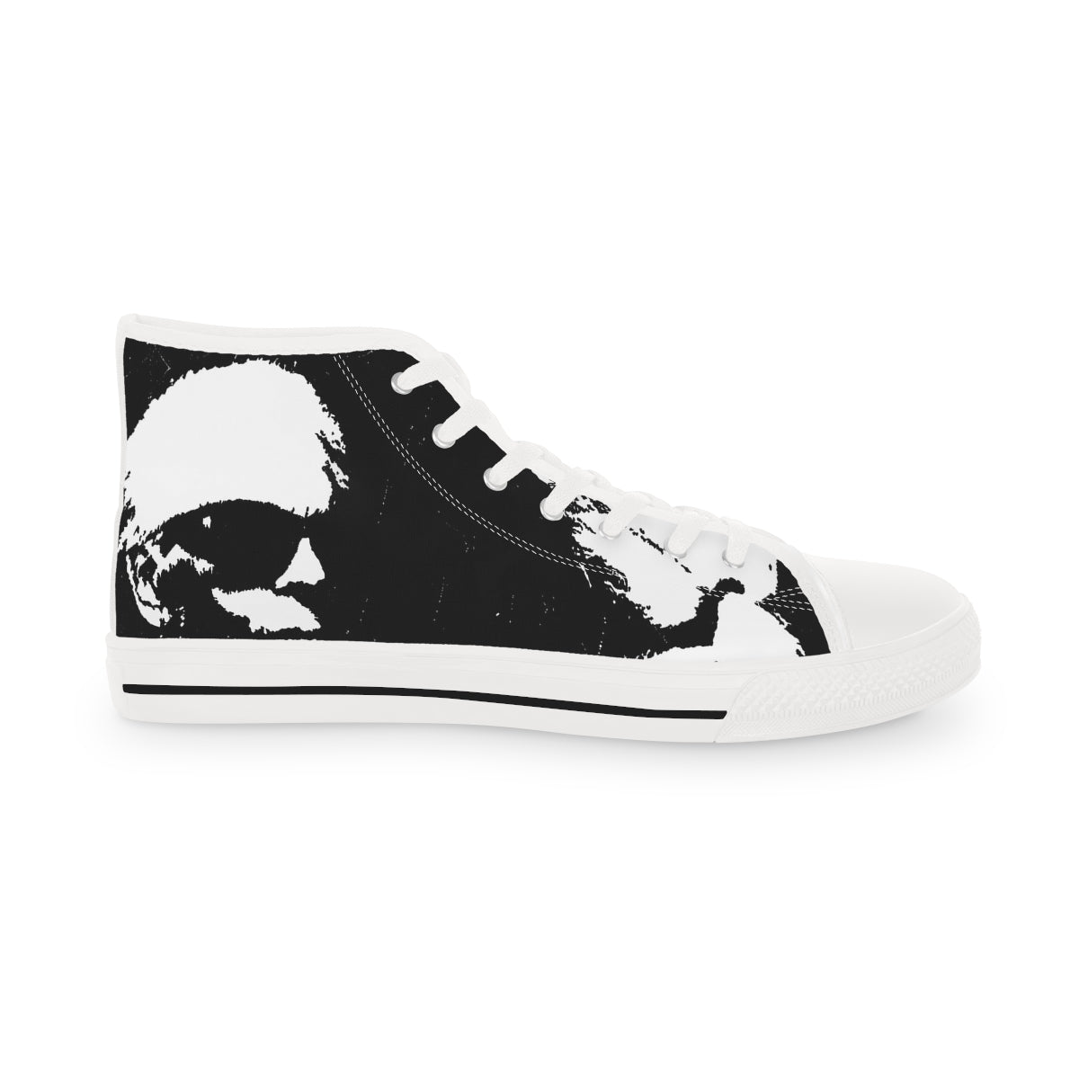 "Label Whore Inspired By Karl Lagerfeld" Men's High Top Sneakers