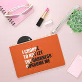 "I Choose Not To Let The Darkness Consume Me 2" Clutch Bag