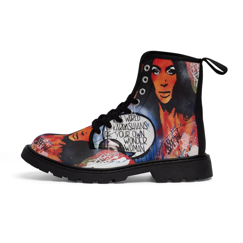 "Dare To Be Different" Men's Canvas Boots