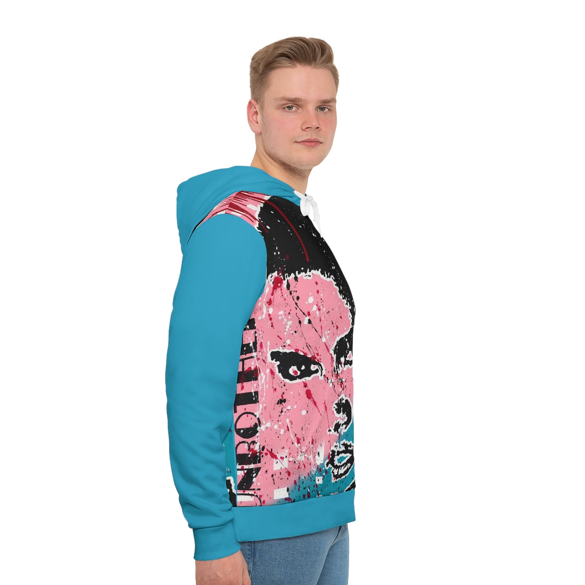 "Unbothered-Grace Jones" Men's All-Over-Print Hoodie
