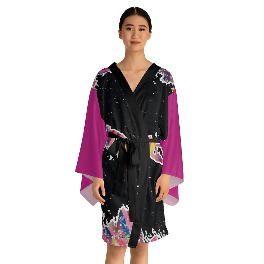 "Embodied" Long Sleeve Kimono Robe