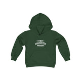 "I'm Exhausted Period" Youth Heavy Blend Hooded Sweatshirt