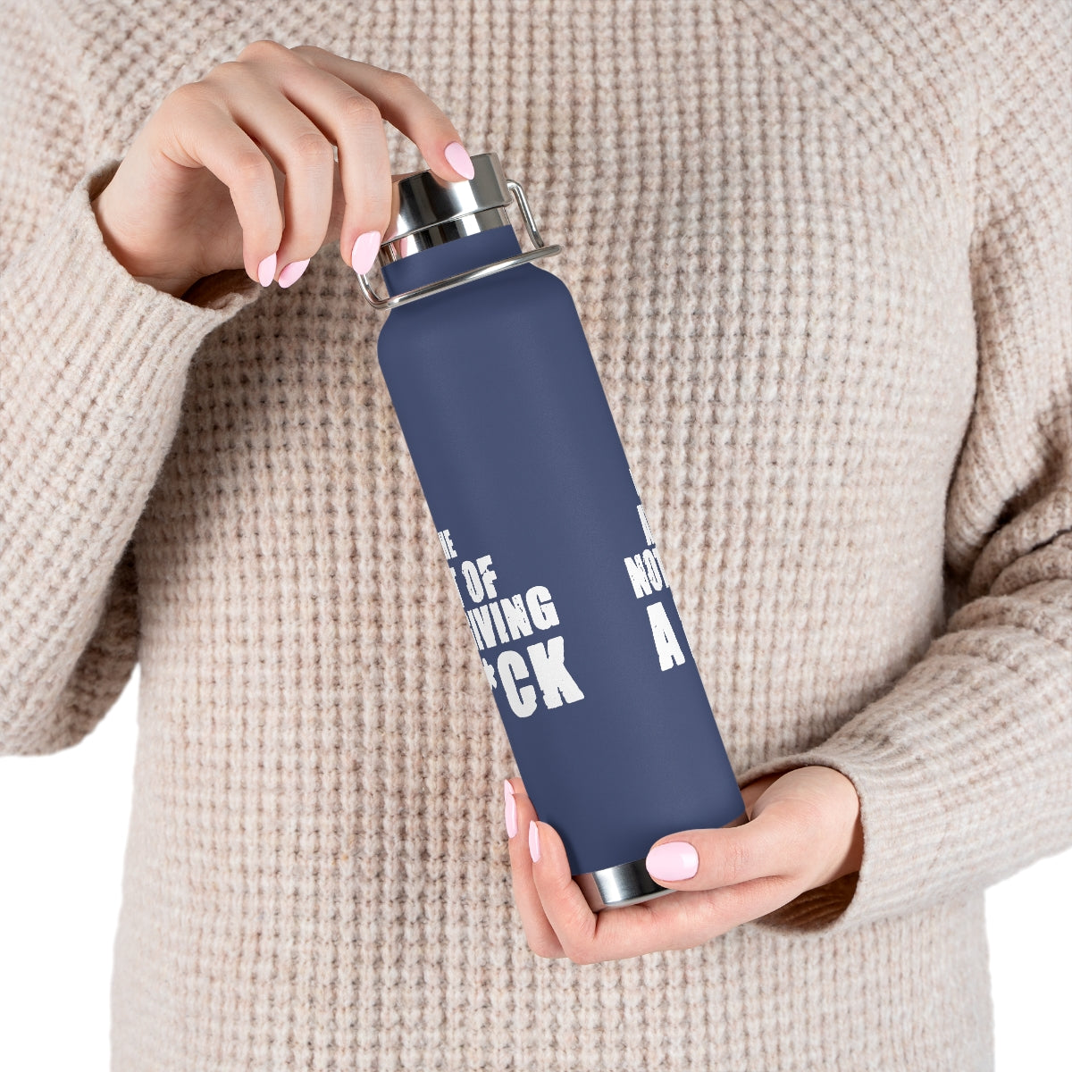 "The Art Of Not Giving A F*CK" Copper Vacuum Insulated Bottle, 22oz