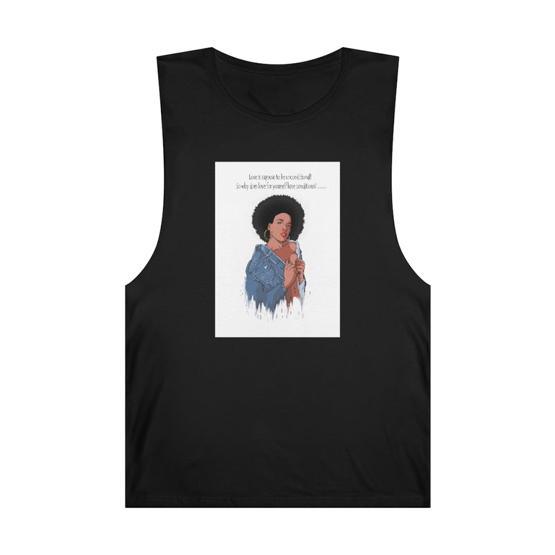 "Love Is Suppose......" Unisex Barnard Tank