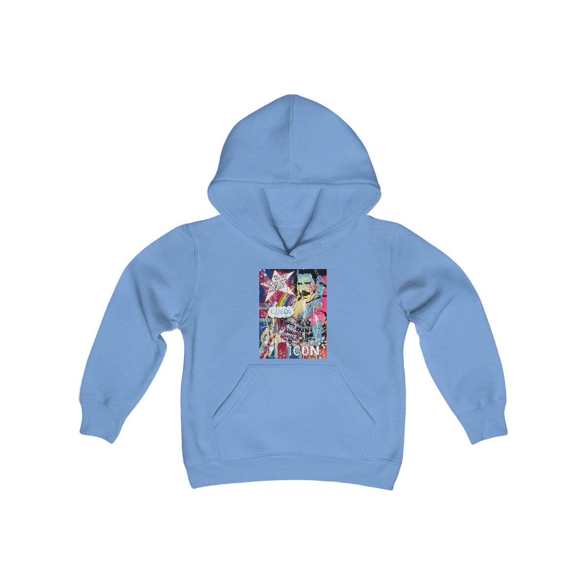 "Find  Your Inner Queen- Inspired By Freddie Mercury" Youth Heavy Blend Hooded Sweatshirt