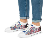 "No Hate Just Love" Men's Low Top Sneakers