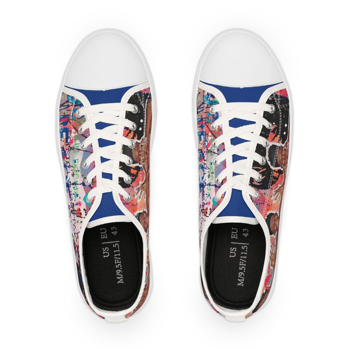 "No Hate Just Love" Men's Low Top Sneakers