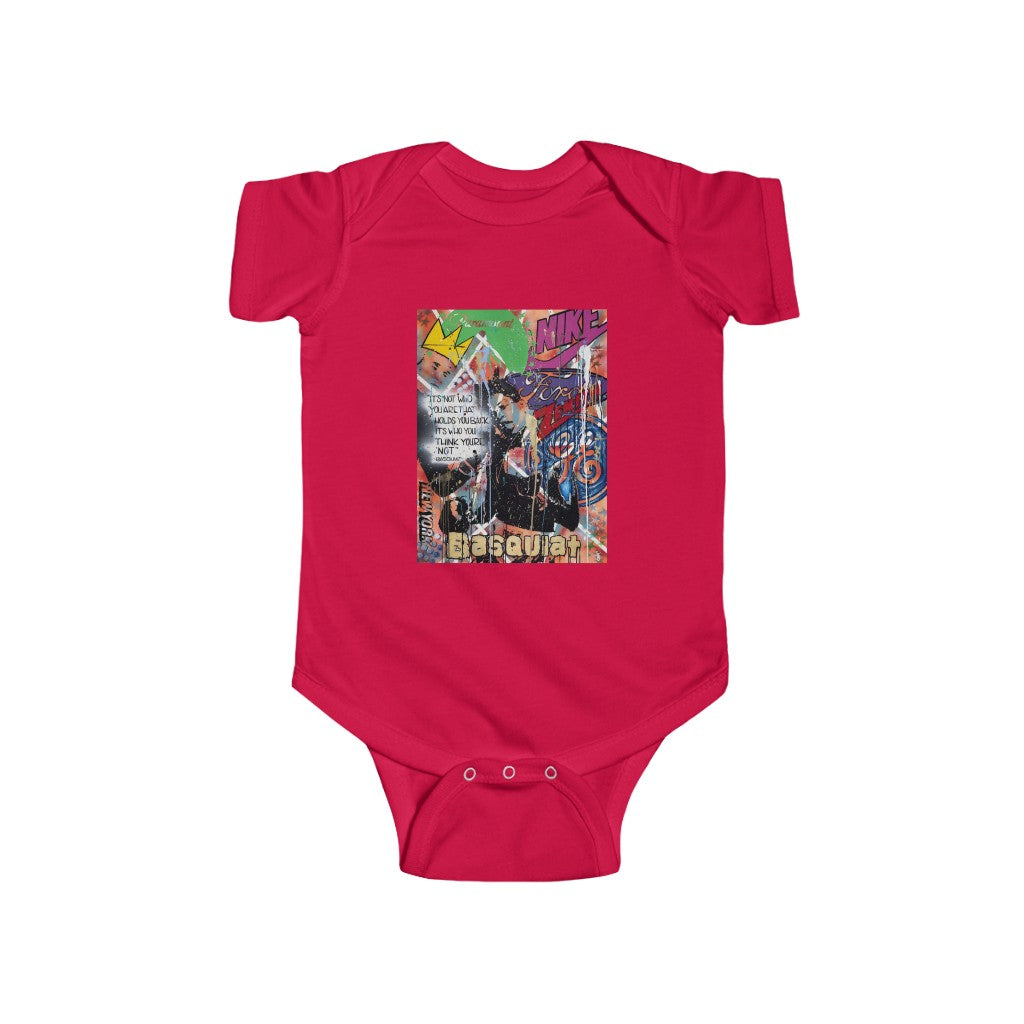 "Basquiat/Warhol Tribute" Infant Fine Jersey Bodysuit