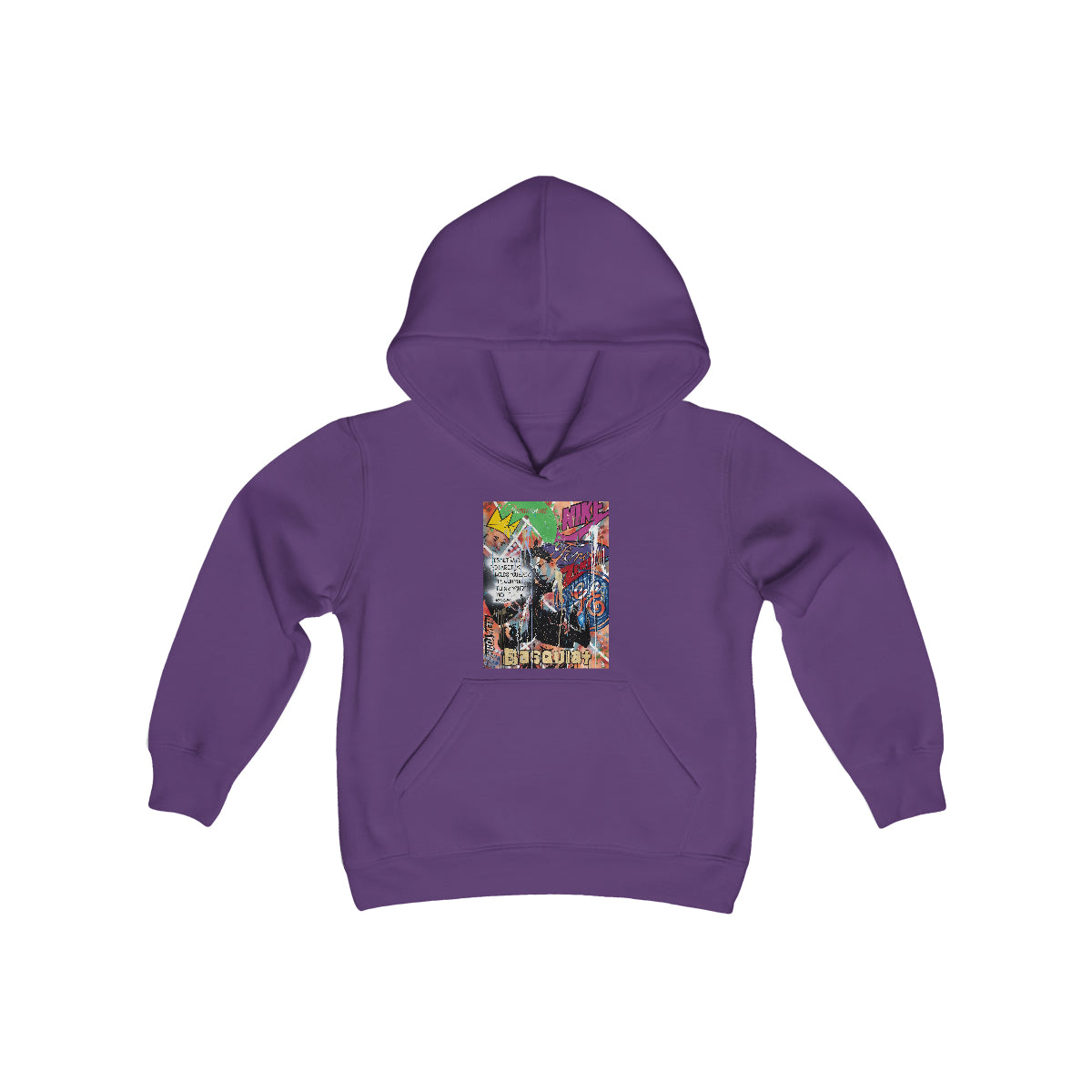 "Basquiat/Warhol Tribute" Youth Heavy Blend Hooded Sweatshirt