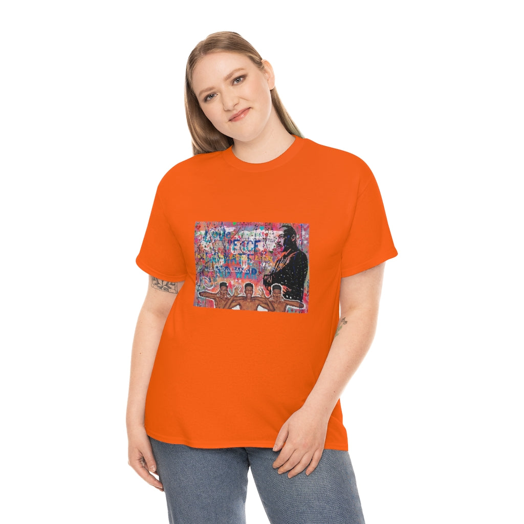"No Hate Just Love" Unisex Heavy Cotton Tee