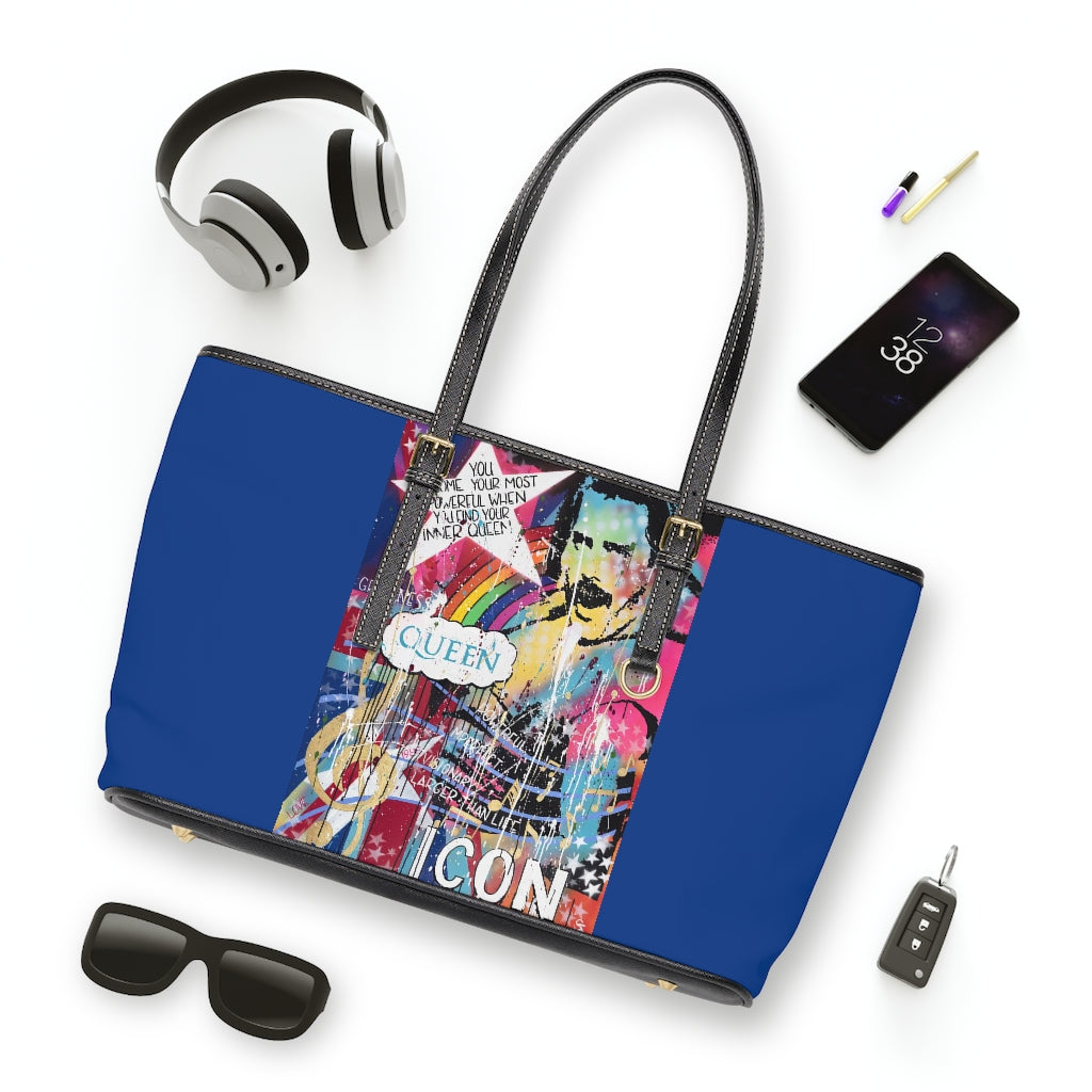 "Find Your Inner Queen" PU Leather Shoulder Bag