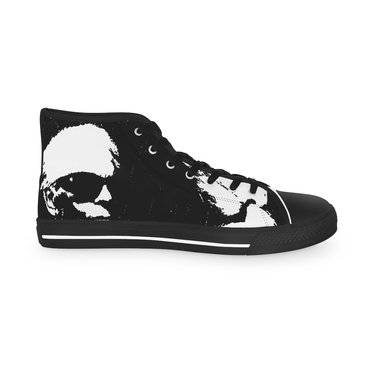 "Label Whore Inspired By Karl Lagerfeld" Men's High Top Sneakers