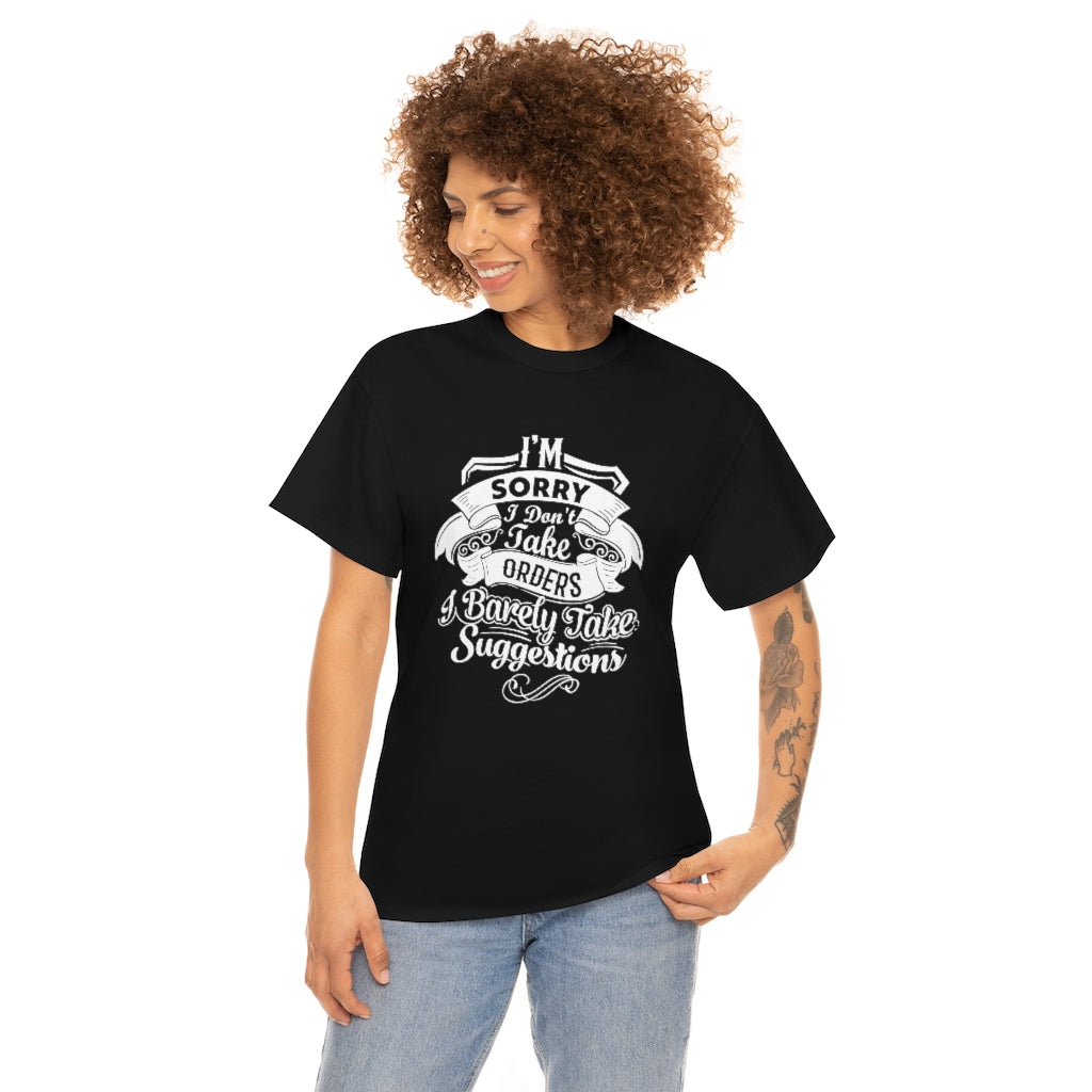 "I'm Sorry...." Unisex Heavy Cotton Tee